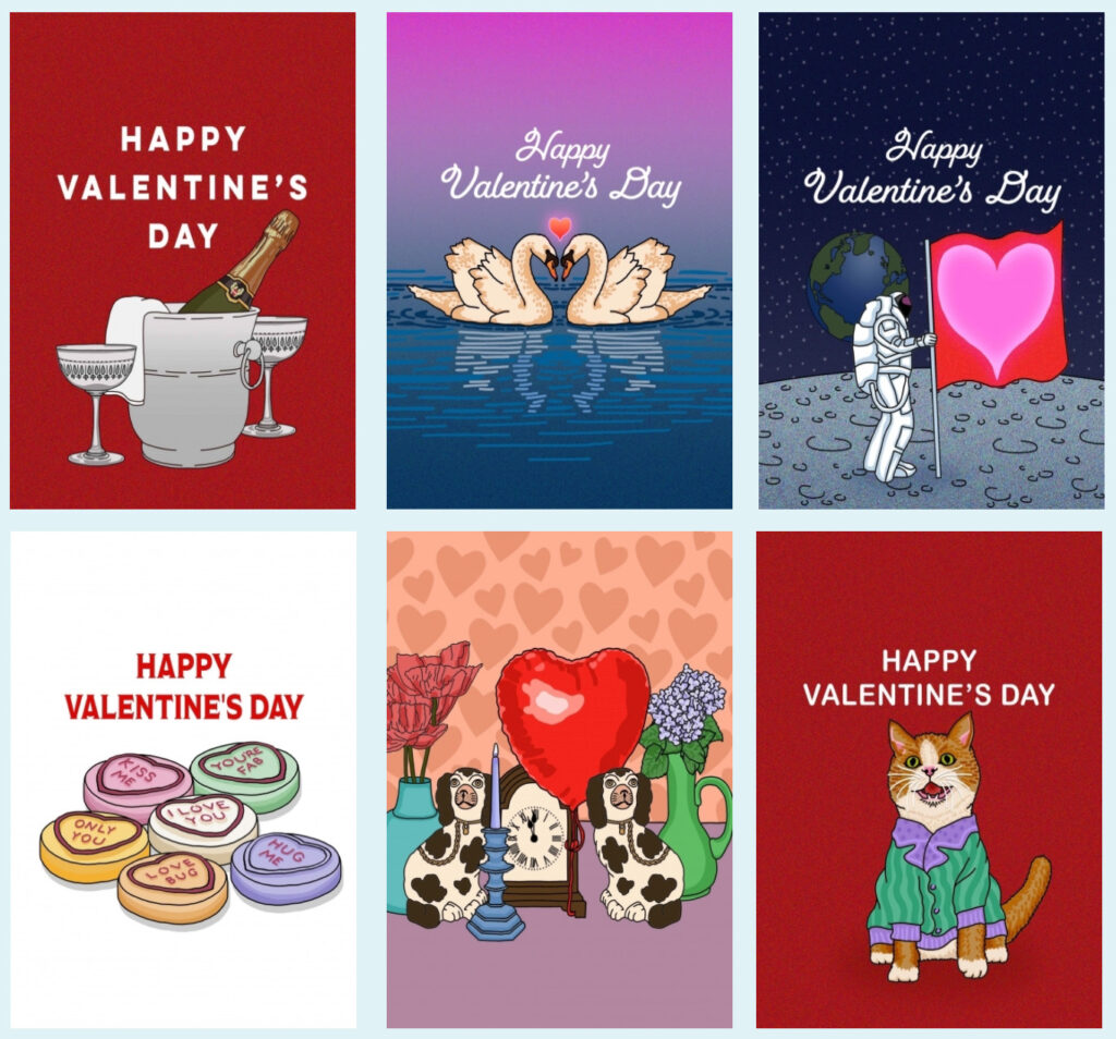 Valentines cards for TouchNote